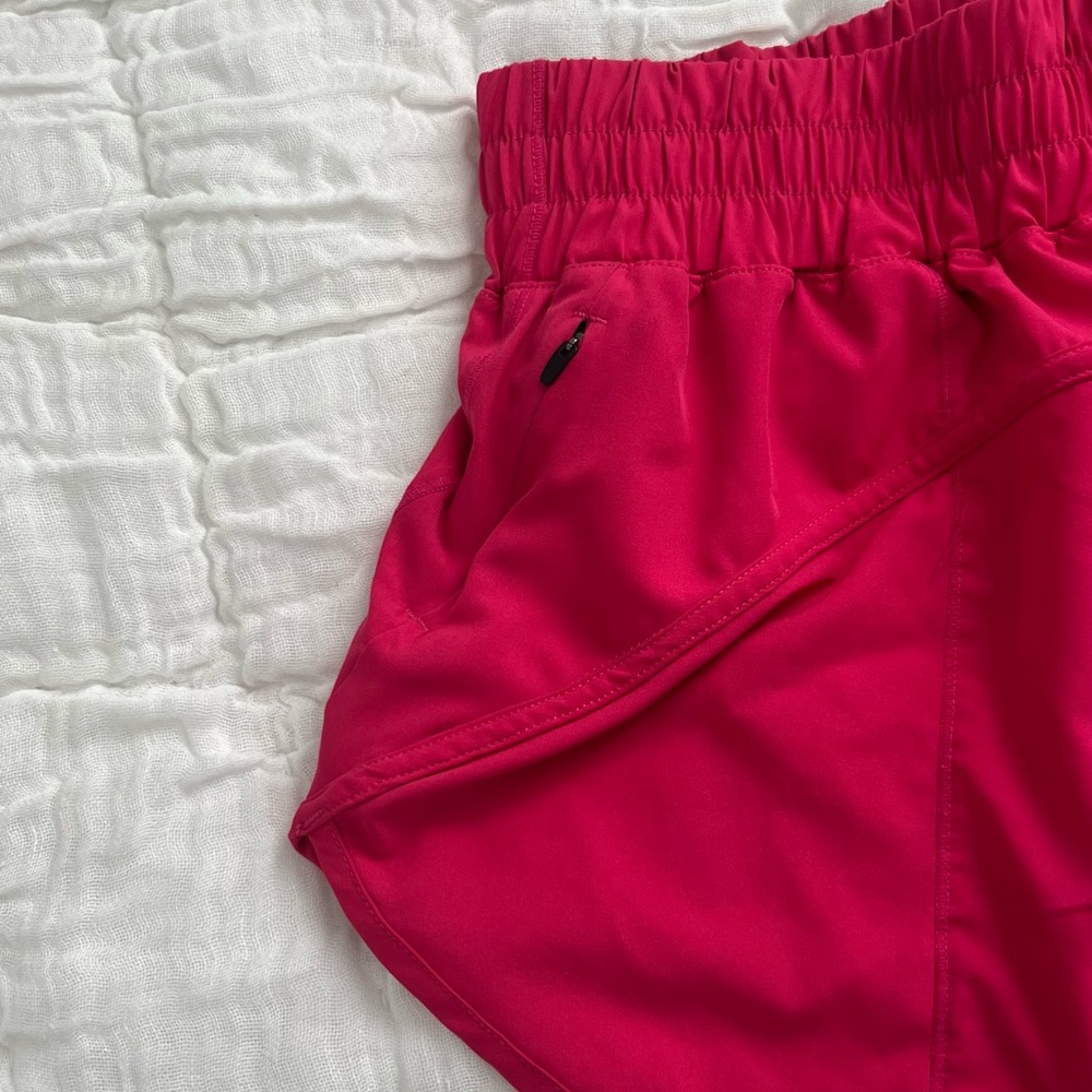 Hot Pink High Waist Amazon Athletic Shorts